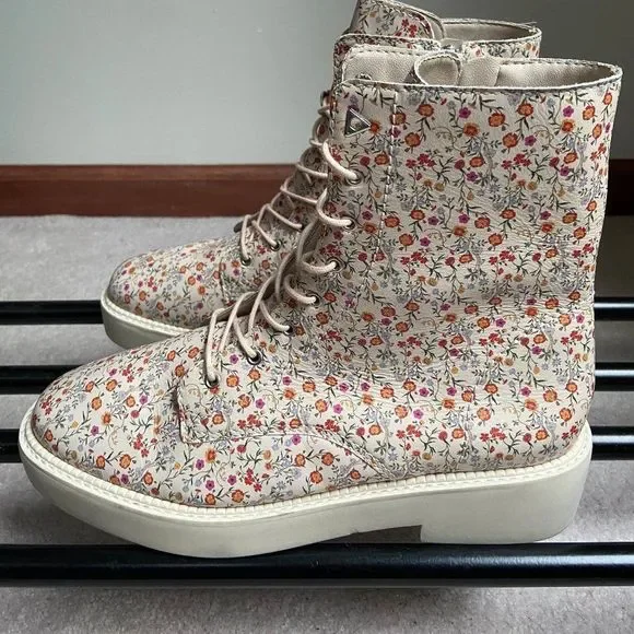 SCHUTZ Women McKenzie Leather Combat Boots NEW - Picture 3 of 7